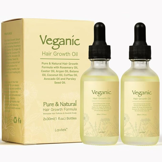 Veganic hair growth oil