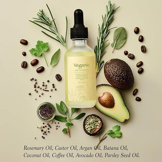 Veganic hair growth oil
